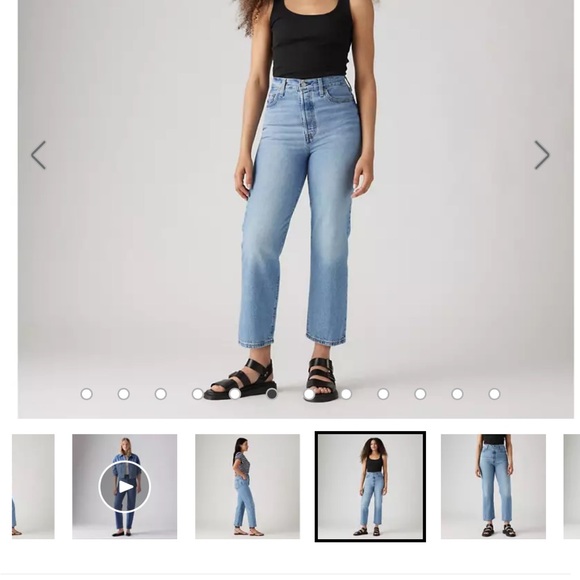 Levi’s Ribcage Straight Ankle Jeans - Picture 3 of 9